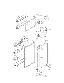 Door Parts parts for Lg Refrigerator LRTN22312TT / from AppliancePartsPros.com