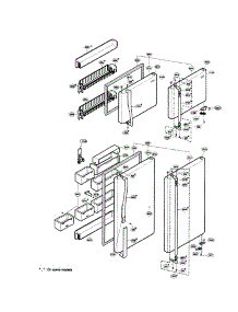 Door parts for Lg Refrigerator LRTN22320TT / from AppliancePartsPros.com