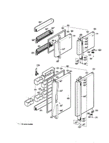 Door parts for Lg Refrigerator LRTN22320WW / from AppliancePartsPros.com
