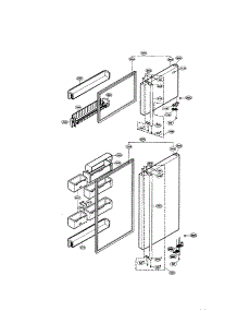 Door parts for Lg Refrigerator LRTN22324TT / from AppliancePartsPros.com