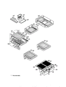 Refrigerator parts for Lg Refrigerator LRTN22330SW / from AppliancePartsPros.com