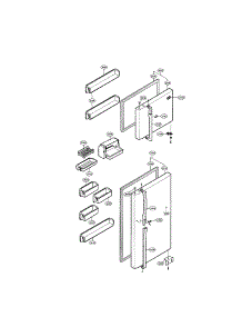 Door And Shelving parts for Lg Refrigerator LRTPC1831BK / from AppliancePartsPros.com