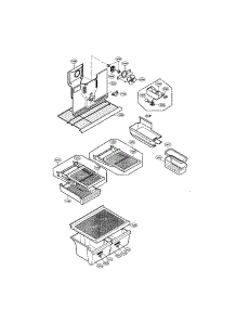 Shelves parts for Lg Refrigerator LRTPC2031BK / from AppliancePartsPros.com