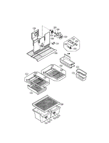 Shelves parts for Lg Refrigerator LRTPC2031BS / from AppliancePartsPros.com