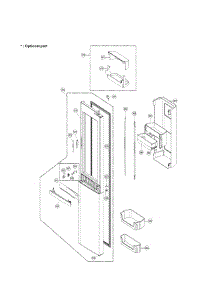 Refrigerator Door Parts parts for Lg Refrigerator LSC22991ST / from AppliancePartsPros.com