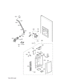Ice & Water Part Dispenser Parts parts for Lg Refrigerator LSC27918ST / from AppliancePartsPros.com