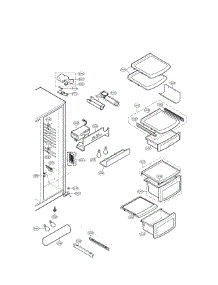 Refrigerator Compartment parts for Lg Refrigerator LSC27918SW / from AppliancePartsPros.com