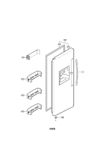 Freezer Door Parts parts for Lg Refrigerator LSC27921SB / from AppliancePartsPros.com