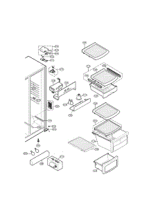 Refrigerator Compartment Parts parts for Lg Refrigerator LSC27921SB02 / from AppliancePartsPros.com