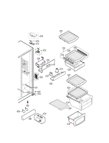 Refrigerator Compartment Parts parts for Lg Refrigerator LSC27921SB04 / from AppliancePartsPros.com