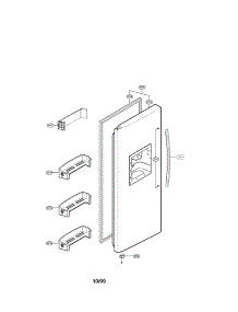 Freezer Door Parts parts for Lg Refrigerator LSC27921ST / from AppliancePartsPros.com