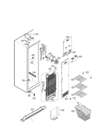 Freezer Compartment Parts parts for Lg Refrigerator LSC27925ST / from AppliancePartsPros.com
