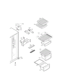 Refrigerator Compartment Parts parts for Lg Refrigerator LSC27937SW / from AppliancePartsPros.com