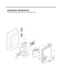 Ice Maker Parts parts for Lg Refrigerator LSFD2491ST / from AppliancePartsPros.com