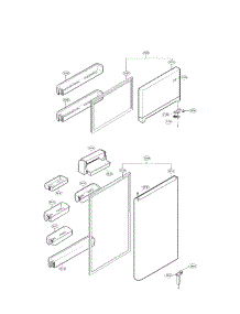 Door Parts parts for Lg Refrigerator LTC19340ST / from AppliancePartsPros.com
