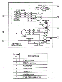 Wiring Diagram parts for Lg Room Air Conditioner HBLG240 / from AppliancePartsPros.com
