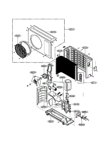 Outdoor Unit parts for Lg Room Air Conditioner LA140CE / from AppliancePartsPros.com