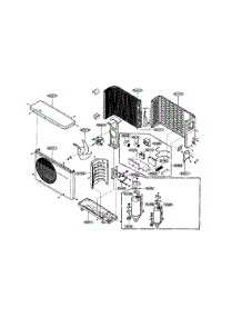 Outdoor Unit parts for Lg Room Air Conditioner LA181CNW / from AppliancePartsPros.com