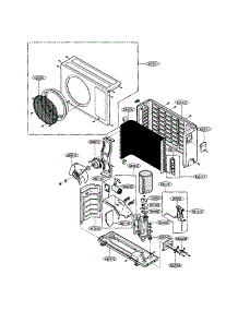 Outdoor Unit (Heating) parts for Lg Room Air Conditioner LAU140CE / from AppliancePartsPros.com