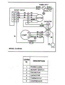 Wiring Diagra parts for Lg Room Air Conditioner LC1200 / from AppliancePartsPros.com