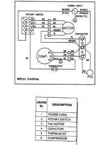 Wiring Diagram parts for Lg Room Air Conditioner LC6000 / from AppliancePartsPros.com