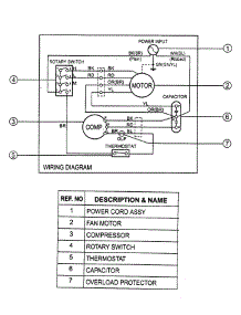 Wiring Diagram parts for Lg Room Air Conditioner LWJ0510ACG / from AppliancePartsPros.com