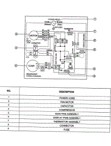 Wiring Diagram parts for Lg Room Air Conditioner M1804R / from AppliancePartsPros.com