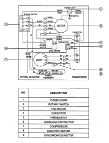 Wiring Diagram parts for Lg Room Air Conditioner R1804H / from AppliancePartsPros.com