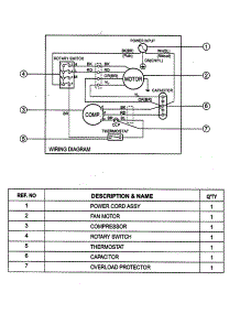 Wiring Diagram parts for Lg Room Air Conditioner WG5000 / from AppliancePartsPros.com