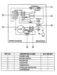 Wiring Diagram parts for Lg Room Air Conditioner WG8000E / from AppliancePartsPros.com