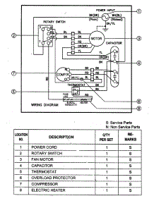 Wiring Diagram parts for Lg Room Air Conditioner WR-1210 / from AppliancePartsPros.com