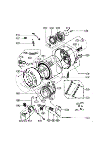 Drum / Tub parts for Lg Washer WM1355HR / from AppliancePartsPros.com