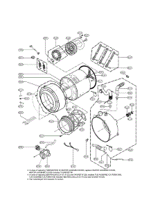 Drum And Tub Assembly Parts parts for Lg Washer WM2350HRC / from AppliancePartsPros.com