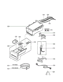 Dispenser Assembly Parts parts for Lg Washer WM2350HWC / from AppliancePartsPros.com