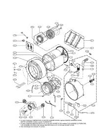 Drum And Tub Assembly parts for Lg Washer WM2450HRA / from AppliancePartsPros.com