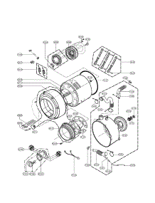 Drum  /  Tub parts for Lg Washer WM2455HW / from AppliancePartsPros.com