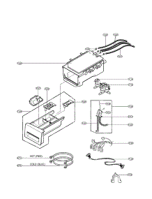 Dispenser parts for Lg Washer WM2455HW / from AppliancePartsPros.com