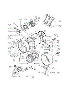 Drum And Tub Assembly Parts parts for Lg Washer WM2501HVA / from AppliancePartsPros.com