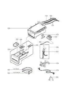 Dispenser Assembly Parts parts for Lg Washer WM2501HVA / from AppliancePartsPros.com