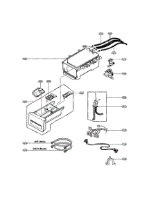 Dispenser parts for Lg Washer WM2601HL / from AppliancePartsPros.com