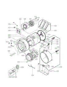 Drum And Tub Assembly Parts parts for Lg Washer WM2650HWA / from AppliancePartsPros.com
