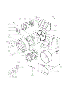 Drum And Tub Assembly Parts parts for Lg Washer WM2655HVA / from AppliancePartsPros.com