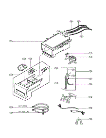 Dispenser Assembly parts for Lg Washer WM2677HBM / from AppliancePartsPros.com