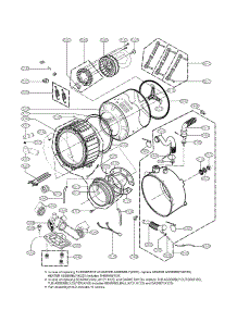 Drum And Tub Assembly Parts parts for Lg Washer WM2901HVA / from AppliancePartsPros.com