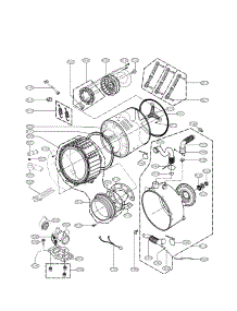 Drum And Tub Assembly Parts parts for Lg Washer WM3150HWC / from AppliancePartsPros.com