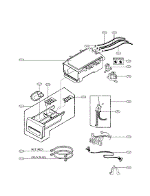 Dispenser Assembly Parts parts for Lg Washer WM3150HWC / from AppliancePartsPros.com