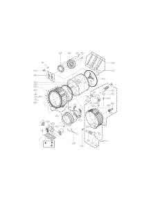 Drum Parts parts for Lg Washer WM3170CW / 00 from AppliancePartsPros.com