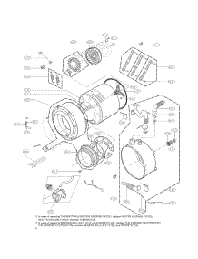 Drum And Tub Parts parts for Lg Washer WM3250HRA / from AppliancePartsPros.com