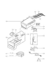 Dispenser Assembly Parts parts for Lg Washer WM3250HRA / from AppliancePartsPros.com