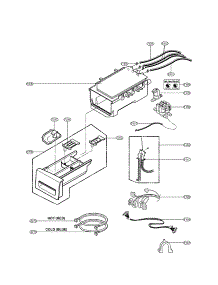 Dispenser Assembly Parts parts for Lg Washer WM3360HRCA / from AppliancePartsPros.com